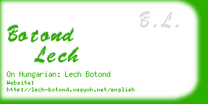 botond lech business card